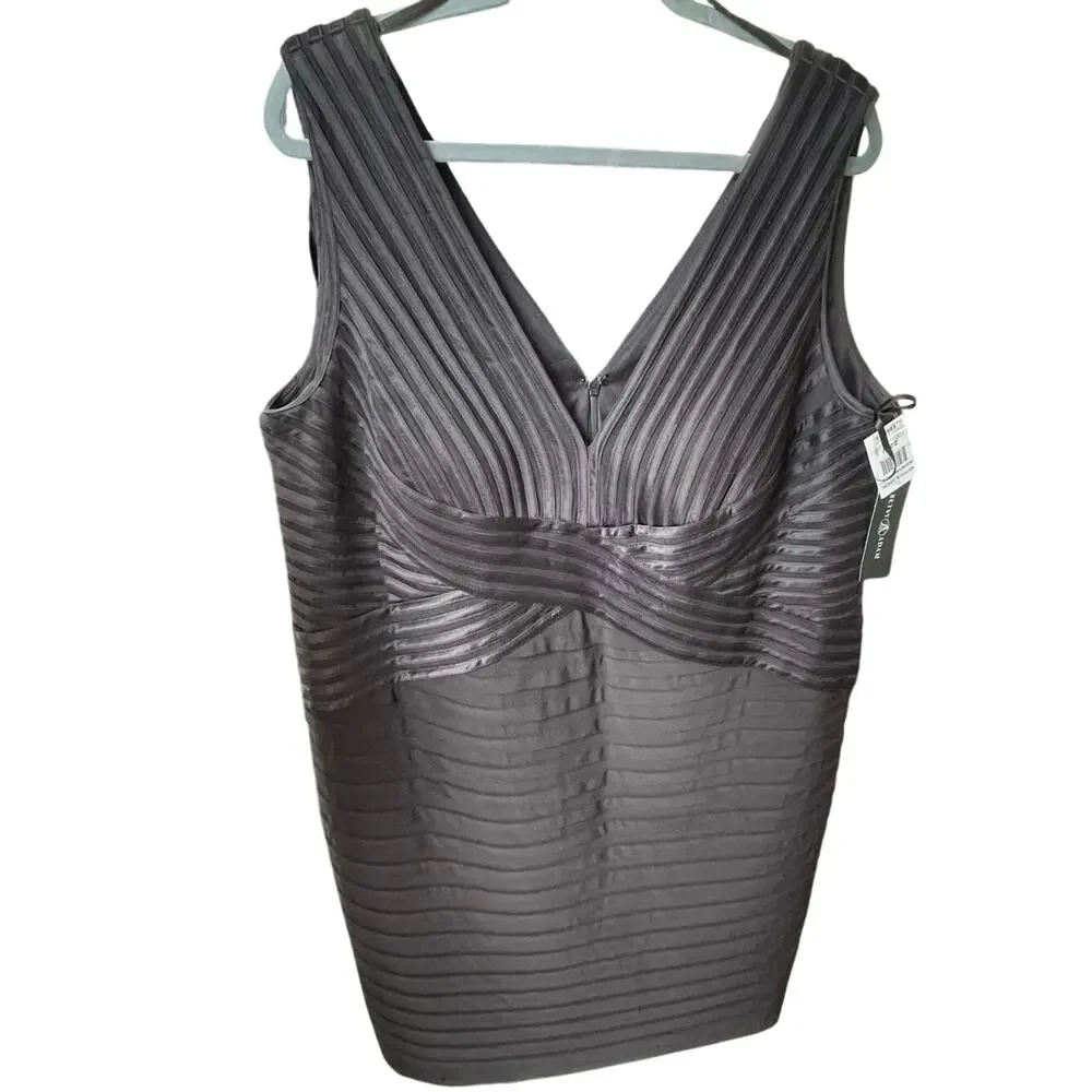 Betsy & Adam Bandage Detail Black Sheath Bodycon Dress NWT 22W - Picture 3 of 11
